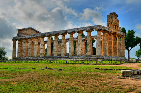 Ancient Greek temples and ruins in southern Italyの写真素材