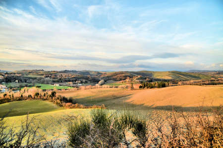 Tuscan Winter Sceneの写真素材