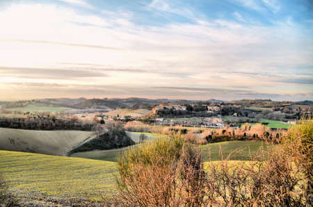 Tuscan Winter Sceneの写真素材