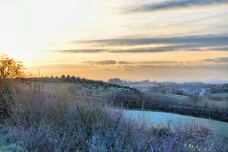 Tuscan Winter Sceneの写真素材