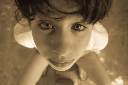 sad girlの写真素材