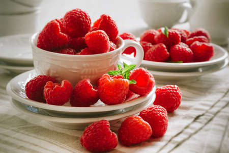 red raspberries