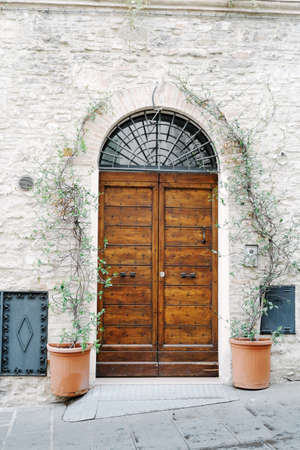 Old wood doorの写真素材