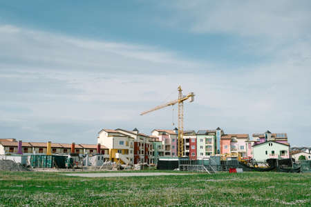 Houses under constructionの写真素材