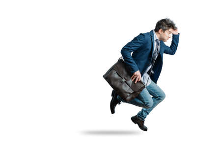 Businessman runningの写真素材