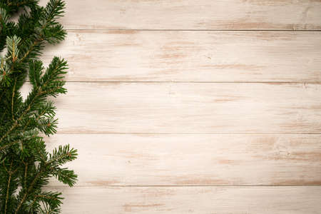 Christmas decoration on the tablesの写真素材