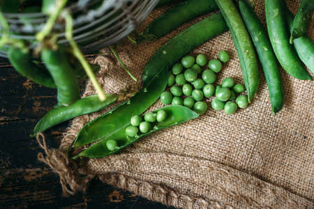 Peas close up