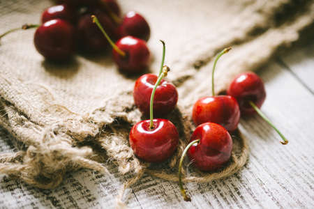 red Cherriesの写真素材