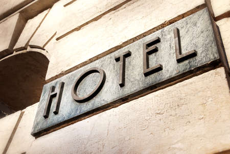Hotel signの写真素材