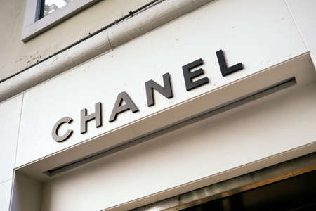 Venice, Italy - February 27, 2017: Chanel is a Parisian fashion house founded in the early twentieth century by Coco Chanel. The Chanel brand has become one of the most recognizable names in fashion.のeditorial素材