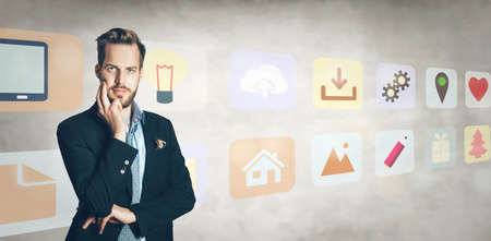 Portrait of young businessmanの写真素材