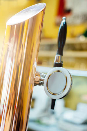 beer stapler on blurred background