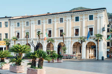 Salo 'Lake Garda, Italy - Sunday 1 September 2019: Palazzo della Magnifica Patria and Palazzo del Podesta'のeditorial素材