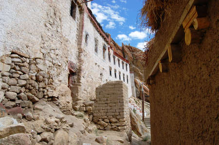 Chemdey gompa, Buddhist monastery in Ladakhの写真素材