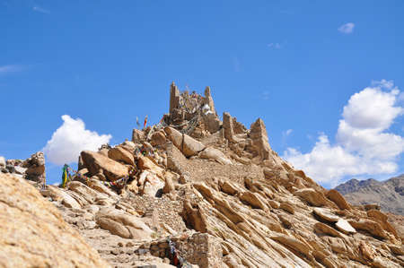 Shey Palace in Ladakh, Indiaの写真素材