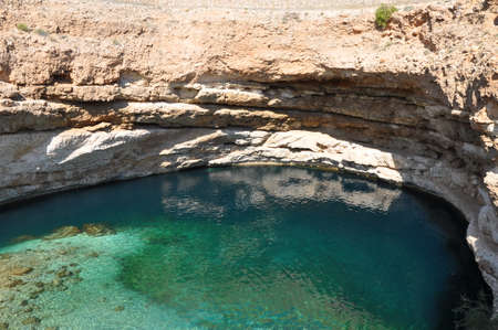 Bimmah sinkhole in Omanの写真素材