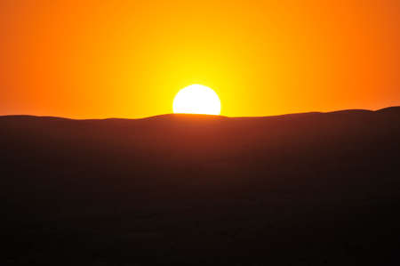 Sunset in the desertの写真素材