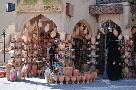 souvenir shop in Nizwaのeditorial素材