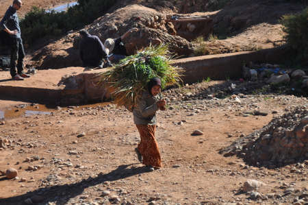 Ait Benhaddou,fortified city, kasbah or ksar, along the former caravan route between Sahara and Marrakeshのeditorial素材