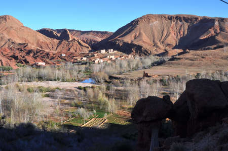 Dade valley, Moroccoの写真素材