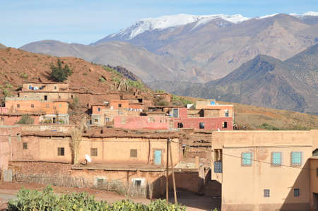 small mountain villageの写真素材