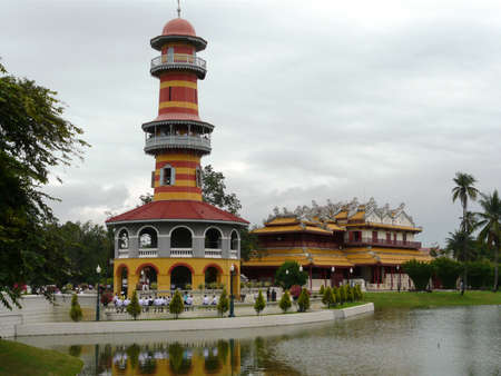 The Royal Palace at Bang Pa-Inのeditorial素材