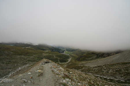 Panorama of Breuil Cervinia and Valtournencheの写真素材