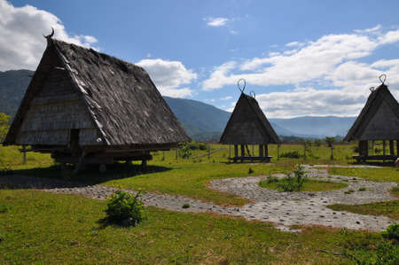Bada Valley, Sulawesi, Indonesiaの写真素材
