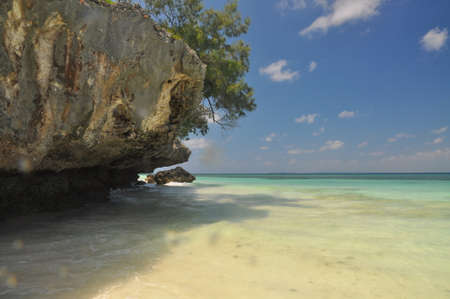 Beautiflul beach in Bira, Sulawesi , Indonesiaの写真素材