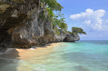 Beautiflul beach in Bira, Sulawesi , Indonesiaの写真素材