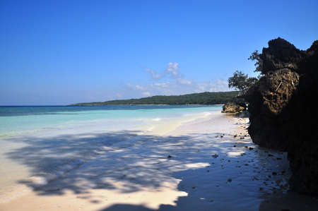 Beautiflul beach in Bira, Sulawesi , Indonesiaの写真素材