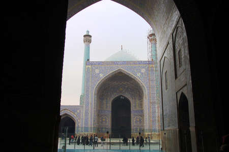 Jame mosque in Esfahanのeditorial素材