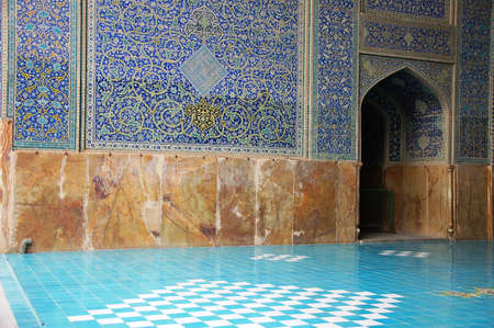 Details of Sheikh Lotfollah Mosque in Isfahan, Iranのeditorial素材