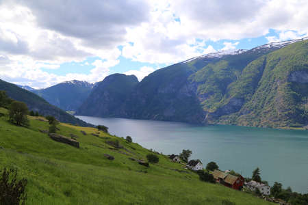Beautiful Sognefjord, Norwayの写真素材
