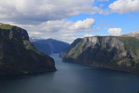 Beautiful Sognefjord, Norwayの写真素材