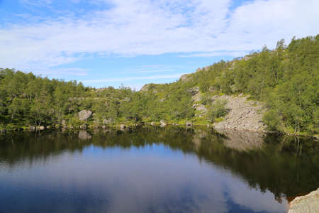 Beautiful Norway scenery near Pulpit Rock (Preikestolen)の写真素材