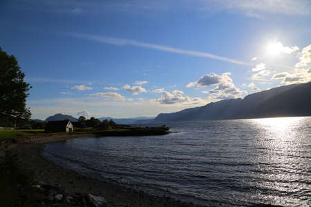 Hardangerfjord in south western Norway in the summer