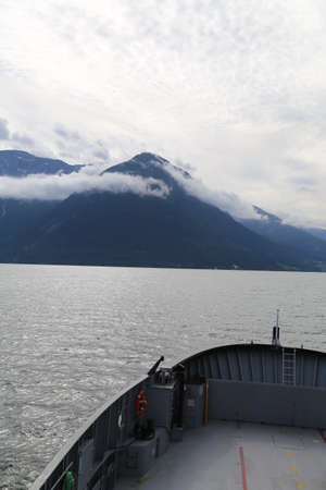 Hardangerfjord in south western Norway in the summerの写真素材