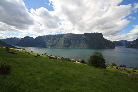 Beautiful landscape of Sognefjord, Norwayの写真素材