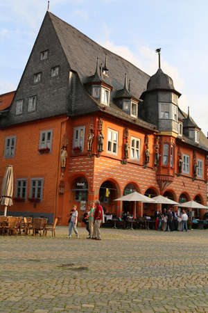 Street in the Old town of Goslar, Lower Saxony, Germanyのeditorial素材