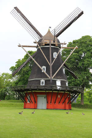 The windmill at Kastellet citadel in Copenhagen, Denmarkのeditorial素材