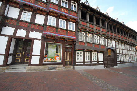 Street in the Old town of Goslar, Lower Saxony, Germanyのeditorial素材