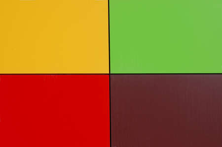 Metal wall with four colorsの写真素材