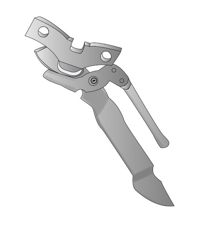 manual can openerのイラスト素材