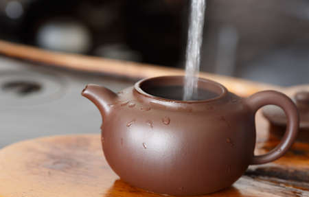 The close up of a teapotの写真素材