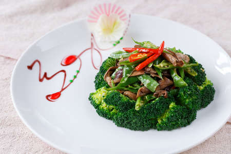 Vegetable dish, Chinese cookingの写真素材