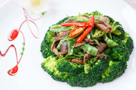 Vegetable dish, Chinese cookingの写真素材