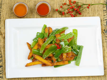 Vegetable dish, Chinese cookingの写真素材