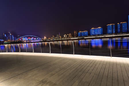 modern city at night