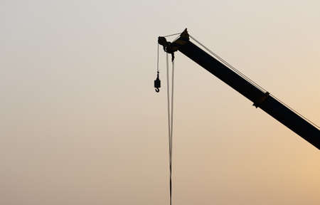 crane silhouetteの写真素材